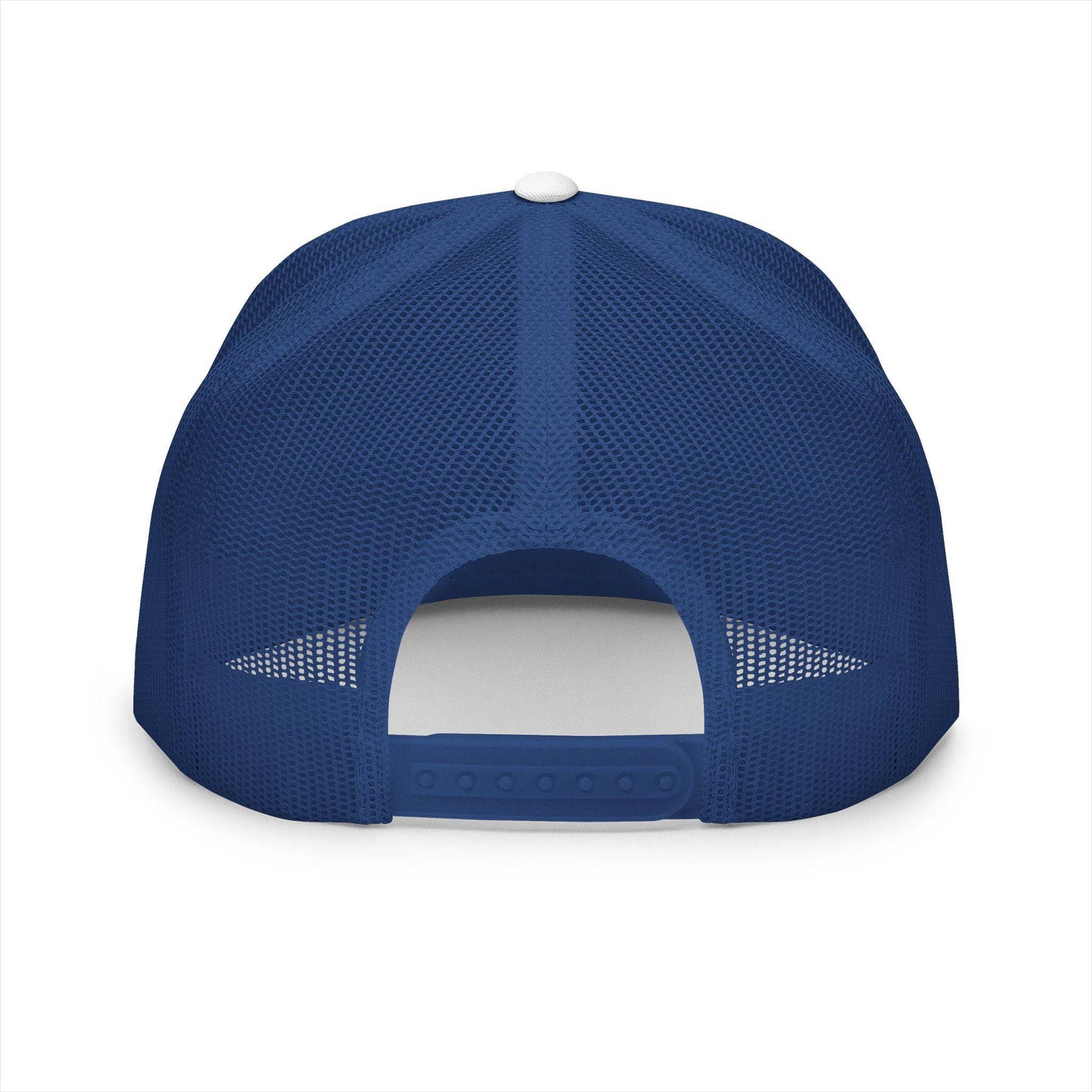 Pride & Mental Health 5 Panel Trucker Cap - Embroidered Supportive Hat - Its Fine, I Am Fine