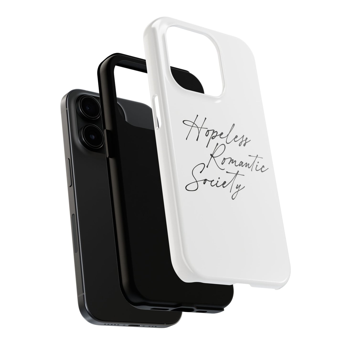 Hopeless Romantic Tough Phone Cases - Unique Gift Ideas, Valentine's Day Gift, Floral Phone Accessories, Love Quotes Cover, Protective Phone