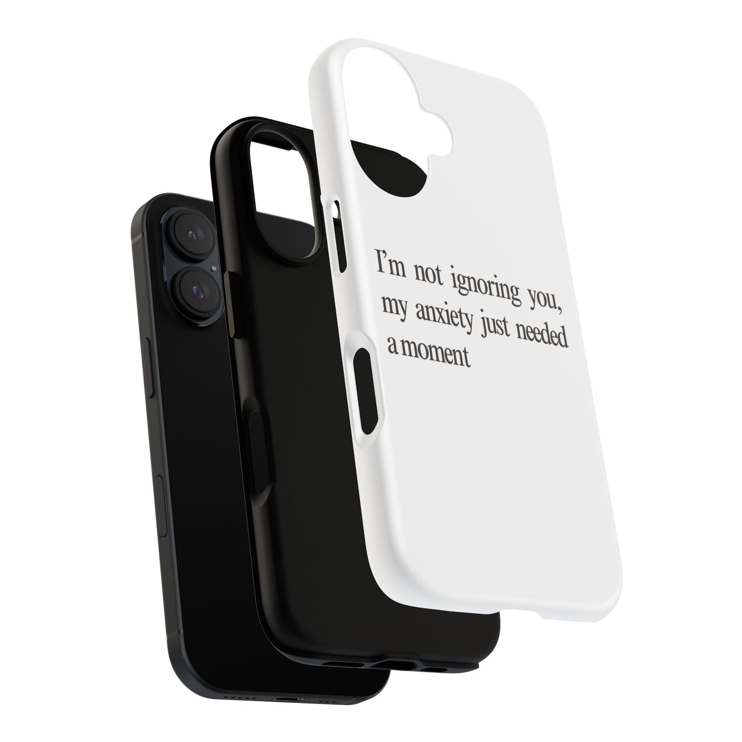 Anxiety Tough Phone Case, Stress Relief Gift, Mental Health Awareness, Protective Phone Cover, Inspirational Quote Case