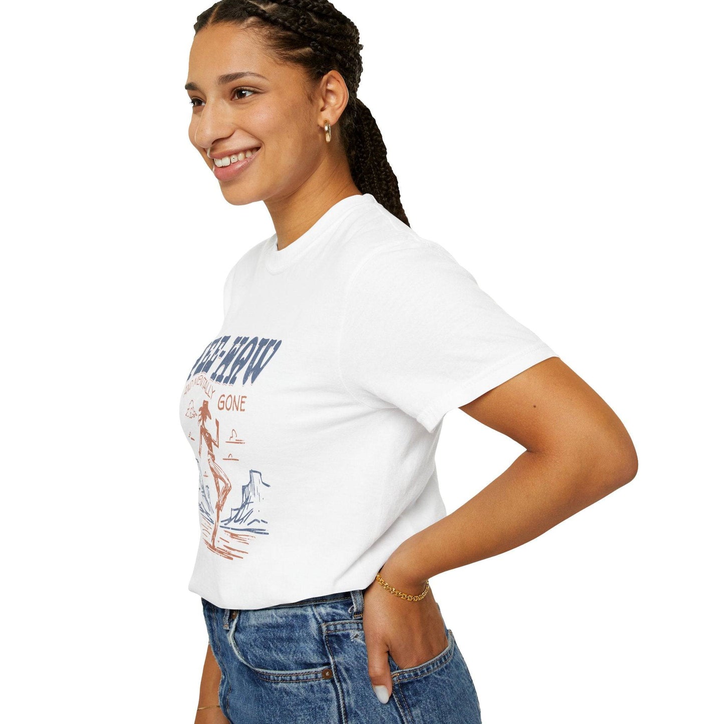 Yee-Haw Unisex Garment-Dyed T-Shirt - Fun Western Vibe - Its Fine, I Am Fine