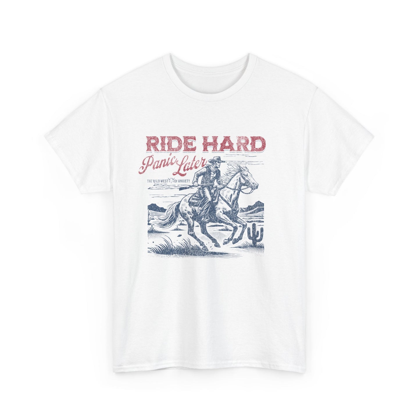 Ride Hard Graphic Tee – Unisex Western Cowboy Shirt for Bold & Free Spirits
