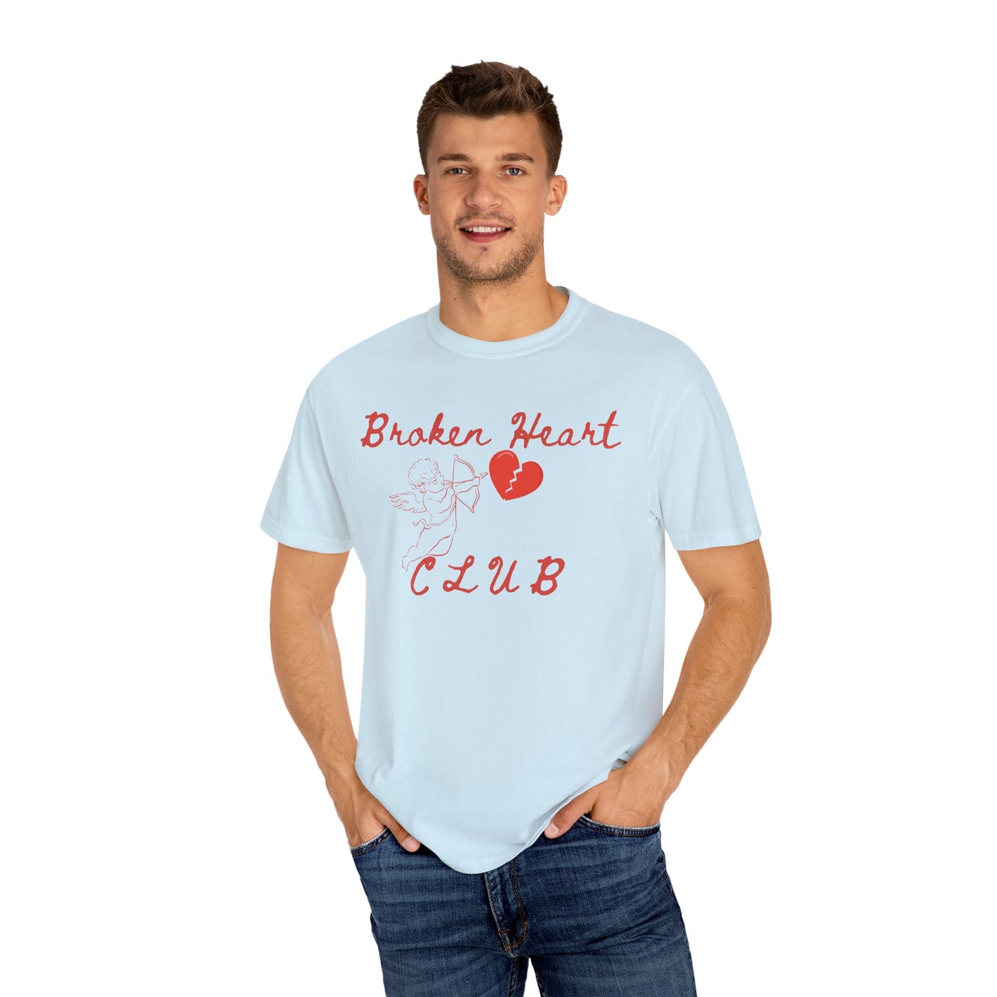 Broken Heart Club T-Shirt, Unisex Casual Tee, Cute Gift for Friends, Valentine's Day Wear, Funny Relationship Shirt