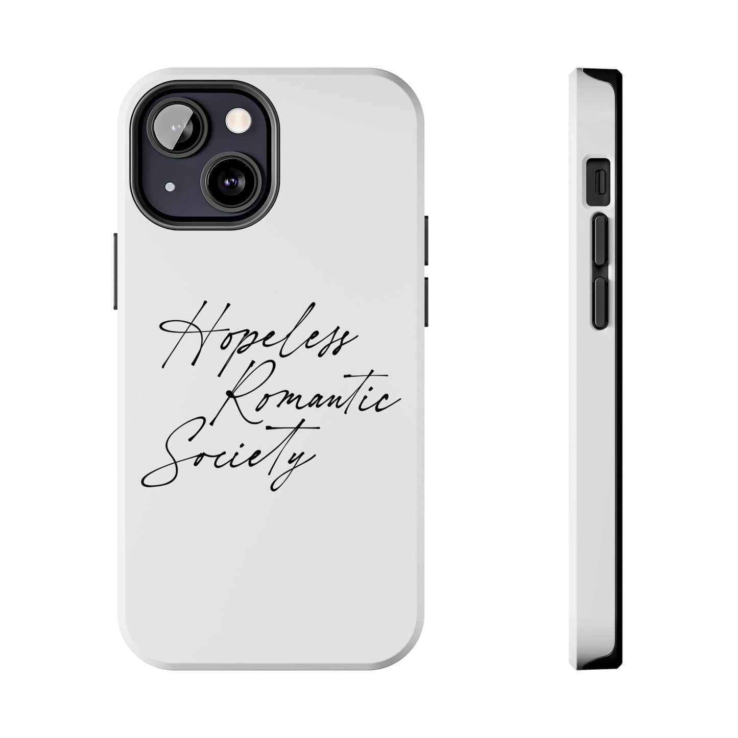 Hopeless Romantic Tough Phone Cases - Unique Gift Ideas, Valentine's Day Gift, Floral Phone Accessories, Love Quotes Cover, Protective Phone - Its Fine, I Am Fine