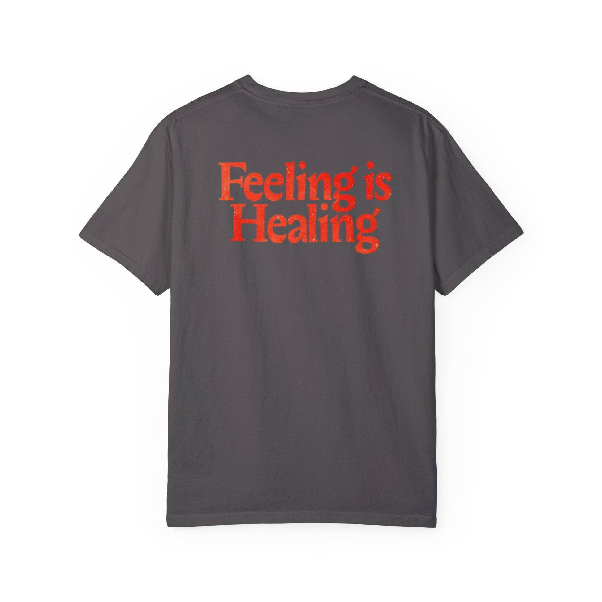 Feeling is Healing Unisex T-Shirt, Relaxed Fit Tee, Soft Cotton Shirt, Gift for Mental Health Awareness, Perfect for Self-Care - Its Fine, I Am Fine