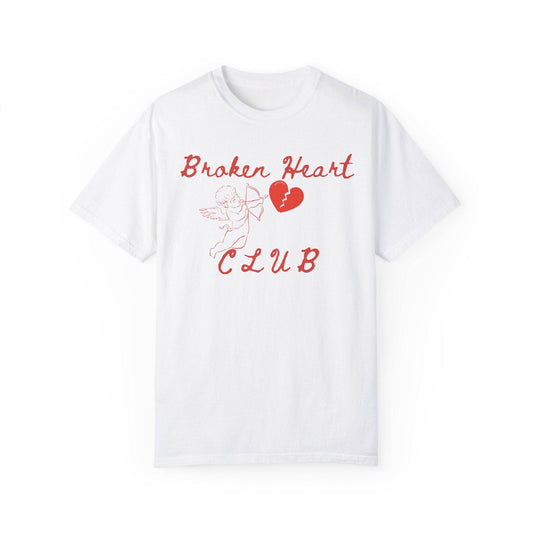 Broken Heart Club T-Shirt, Unisex Casual Tee, Cute Gift for Friends, Valentine's Day Wear, Funny Relationship Shirt - Its Fine, I Am Fine