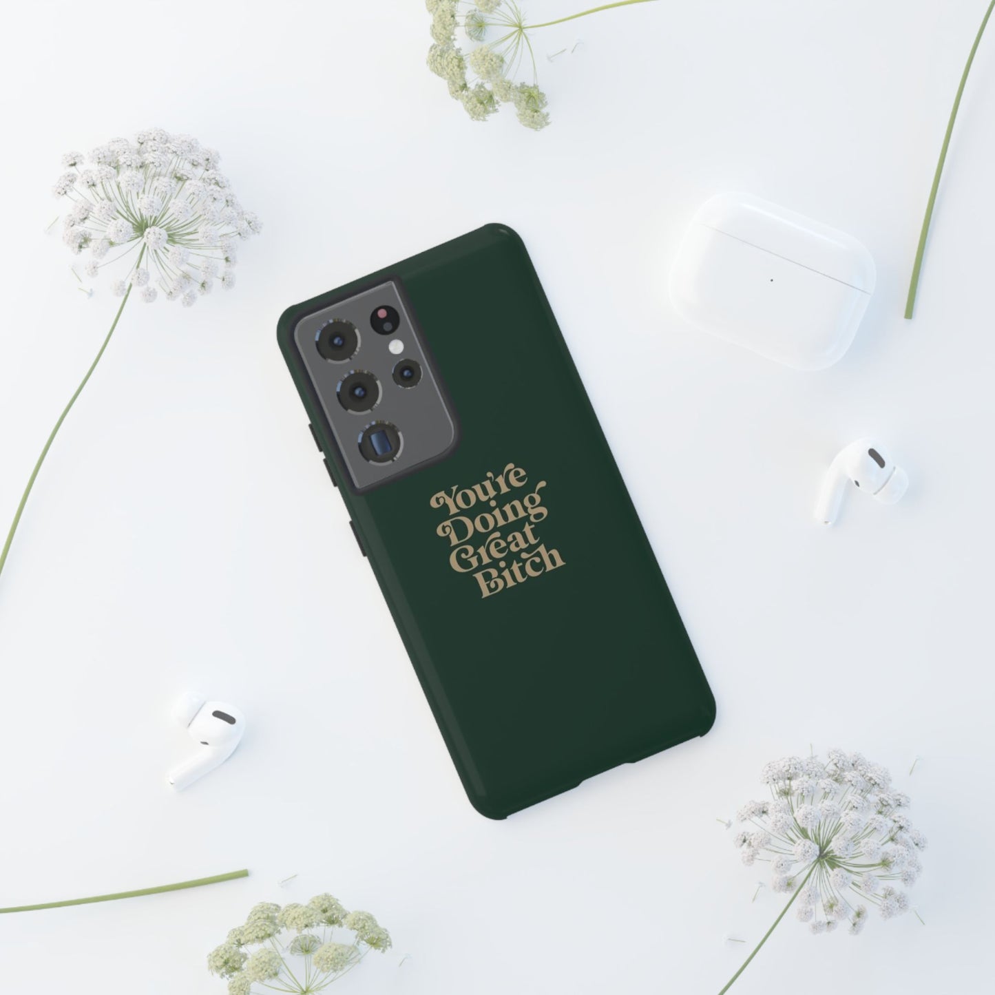 Tough Cases, Encouraging Phone Case, Motivational Phone Cover, Inspirational Phone Protector, Tough Love Phone Case, You're Doing Great