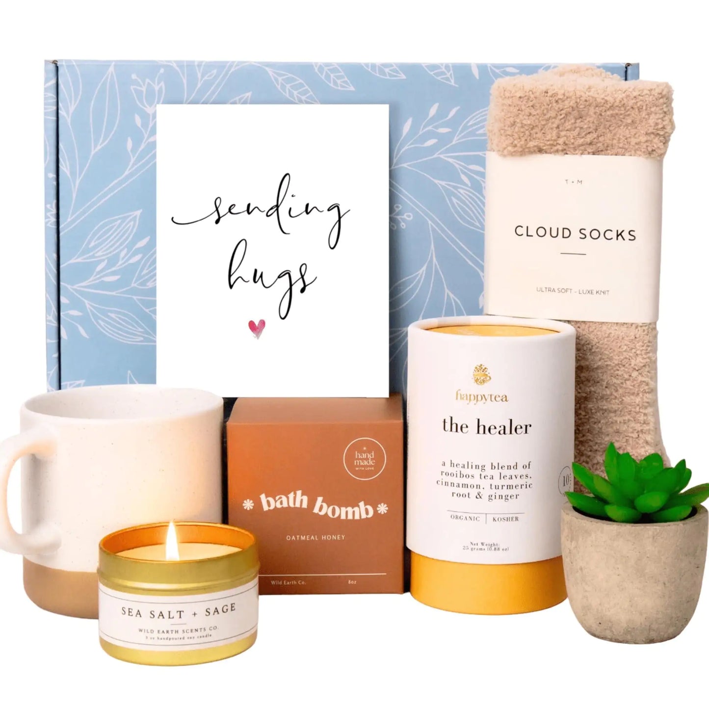 Luxury Self-Care Gift Box for Women – Premium Spa & Relaxation Package with Hugs Card - Its Fine, I Am Fine