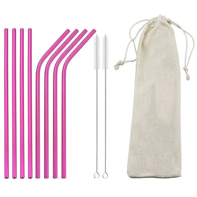 Eco Friendly Reusable Stainless Steel Straws - Its Fine, I Am Fine