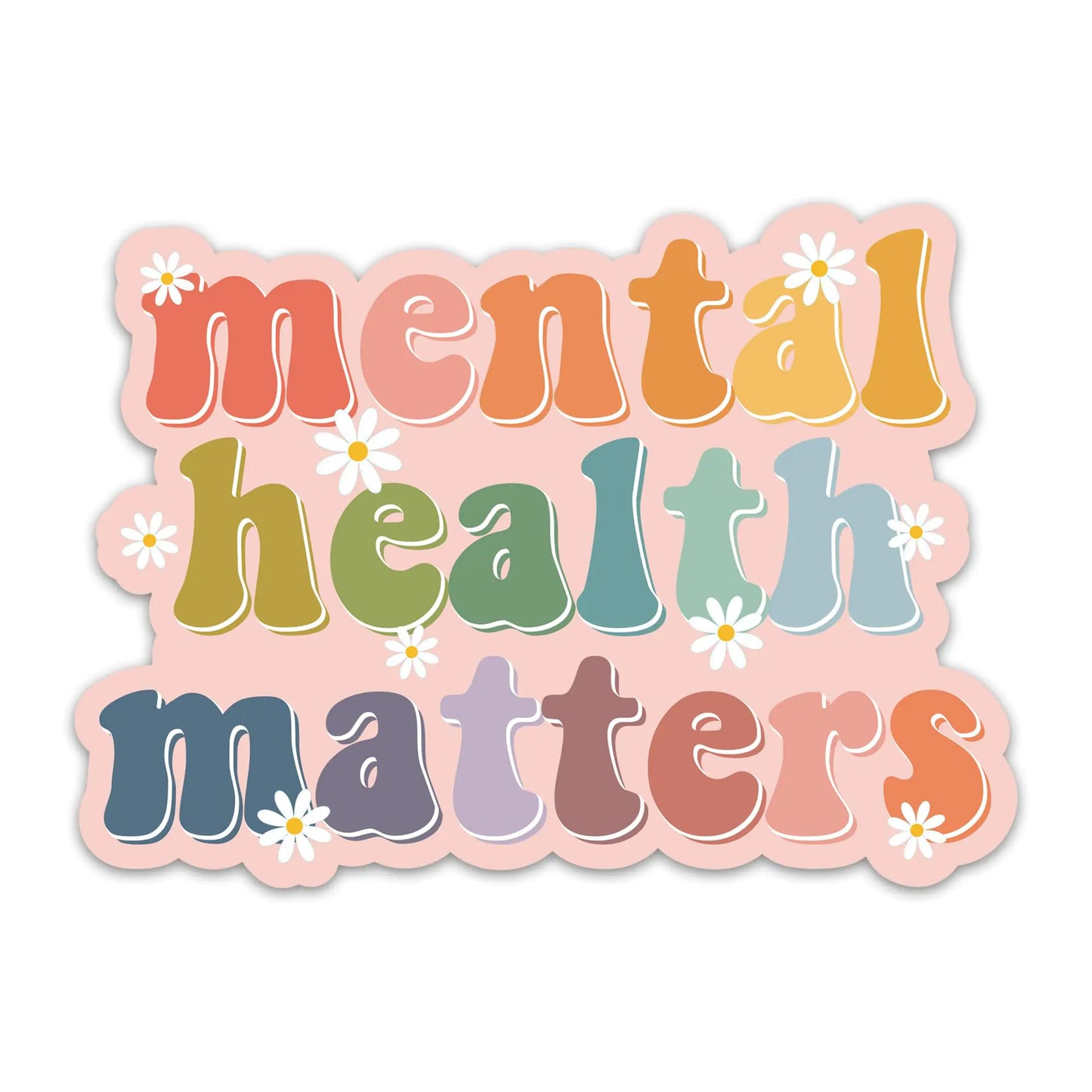 Mental Health Matters" Sticker Set (3PCs) – Waterproof Vinyl Decals for Laptops, Water Bottles & More! - Its Fine, I Am Fine