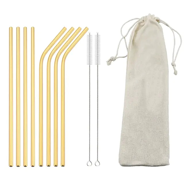 Eco Friendly Reusable Stainless Steel Straws - Its Fine, I Am Fine