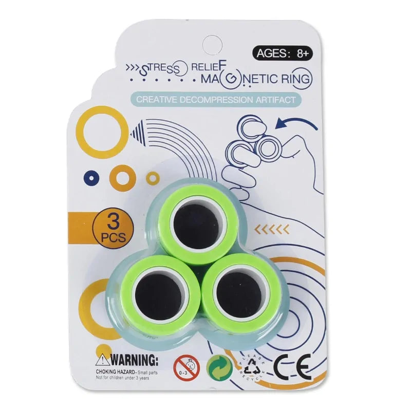 Anxiety Relief Magnetic Rings – Calm Your Mind & Stay Focused! - Its Fine, I Am Fine