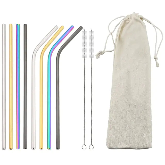 Eco Friendly Reusable Stainless Steel Straws - Its Fine, I Am Fine