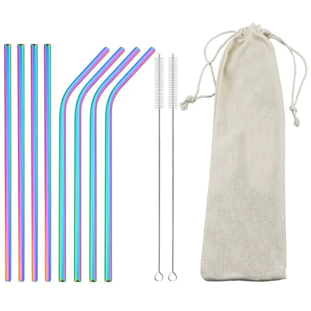 Eco Friendly Reusable Stainless Steel Straws - Its Fine, I Am Fine