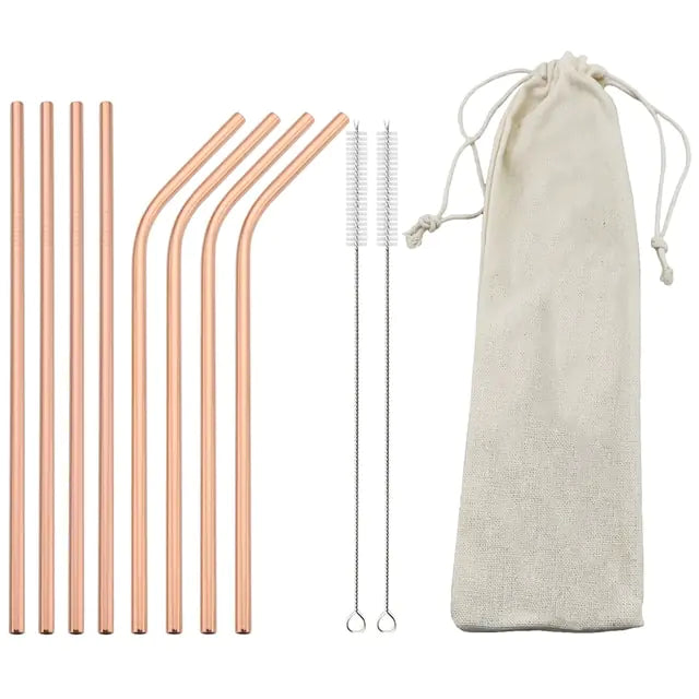 Eco Friendly Reusable Stainless Steel Straws - Its Fine, I Am Fine