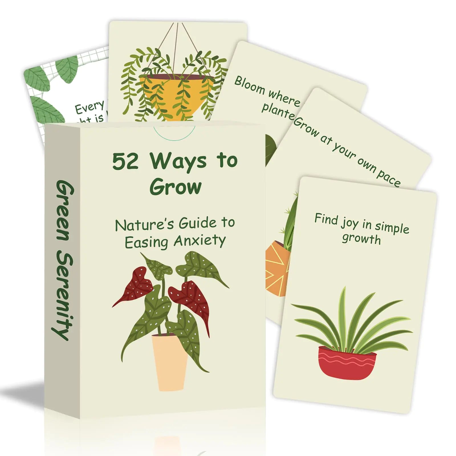 Plant Affirmation Cards – 52 Daily Motivations for Balance, Self-Care & Mindfulness! - Its Fine, I Am Fine