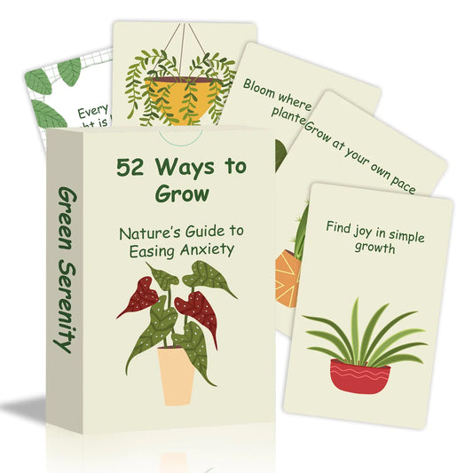 Plant Affirmation Cards – 52 Daily Motivations for Balance, Self-Care & Mindfulness! - Its Fine, I Am Fine