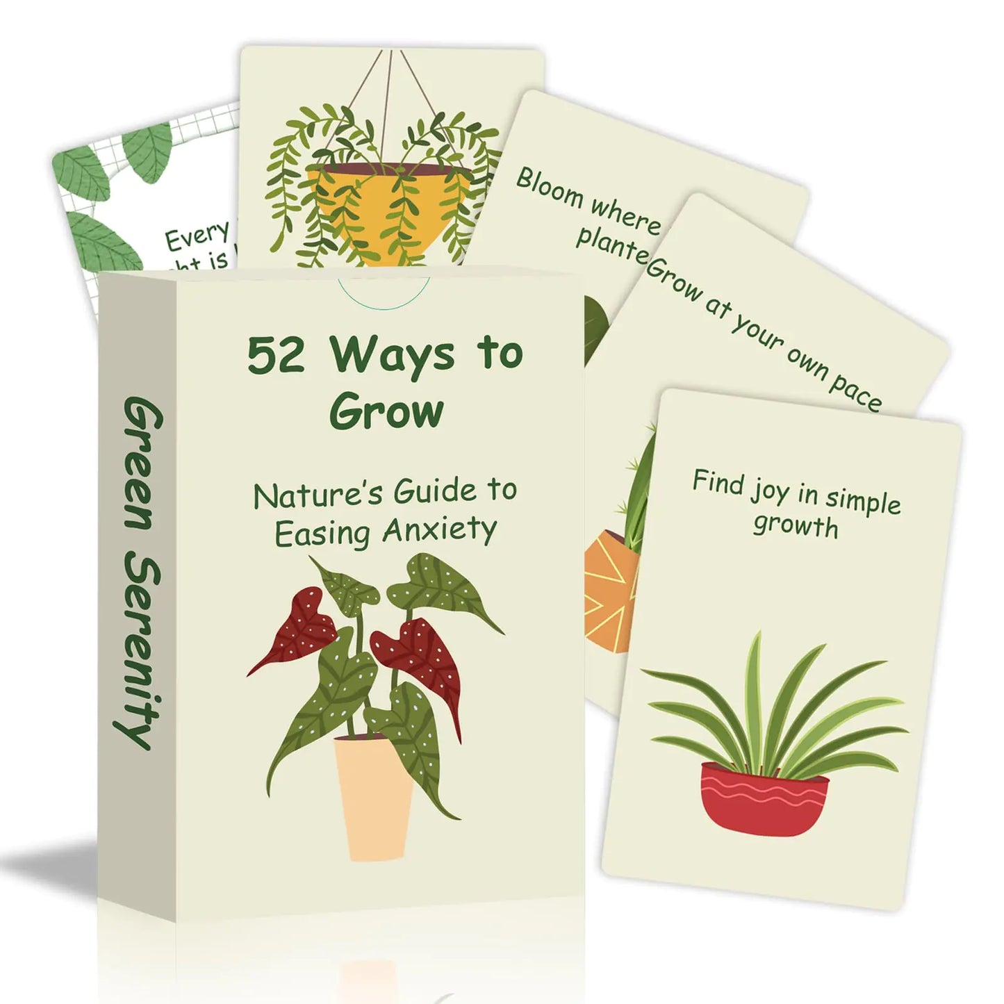 Plant Affirmation Cards – 52 Daily Motivations for Balance, Self-Care & Mindfulness! - Its Fine, I Am Fine