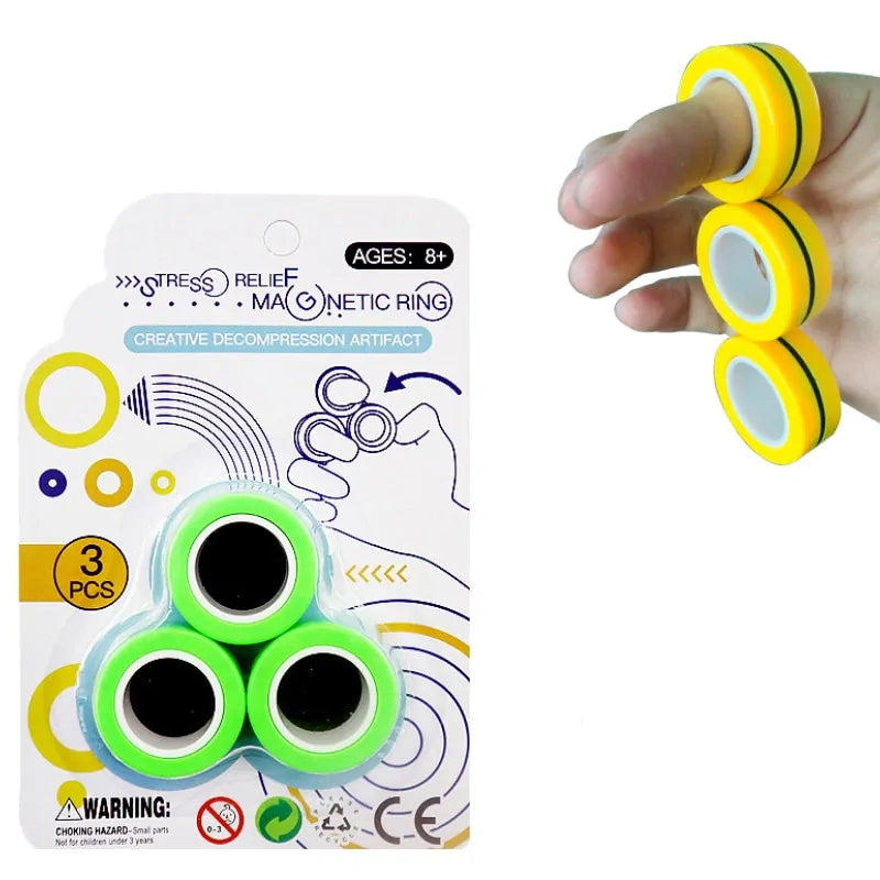 Anxiety Relief Magnetic Rings – Calm Your Mind & Stay Focused! - Its Fine, I Am Fine