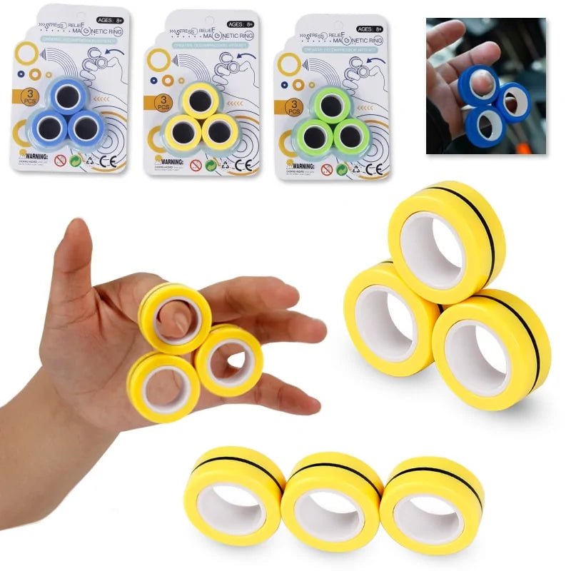 Anxiety Relief Magnetic Rings – Calm Your Mind & Stay Focused! - Its Fine, I Am Fine