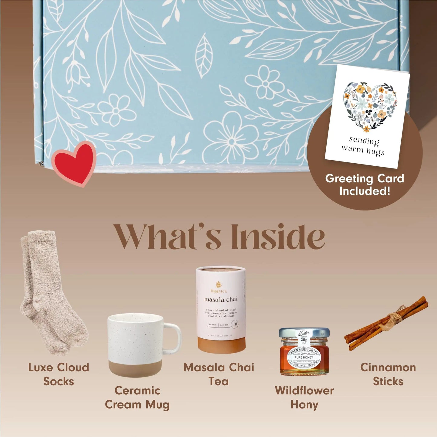 Luxury Organic Tea Gift Box – The Perfect Get Well & Self-Care Package for Women - Its Fine, I Am Fine